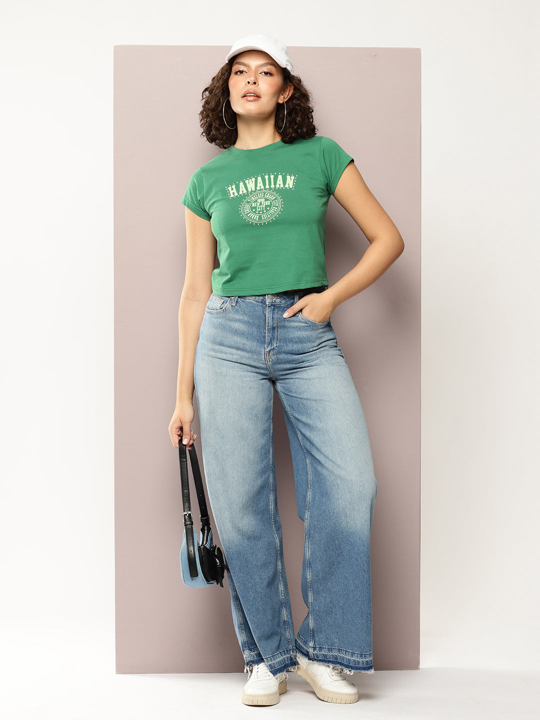 Womens Half Sleeve Round Neck Printed Regular Fit Tshirts
