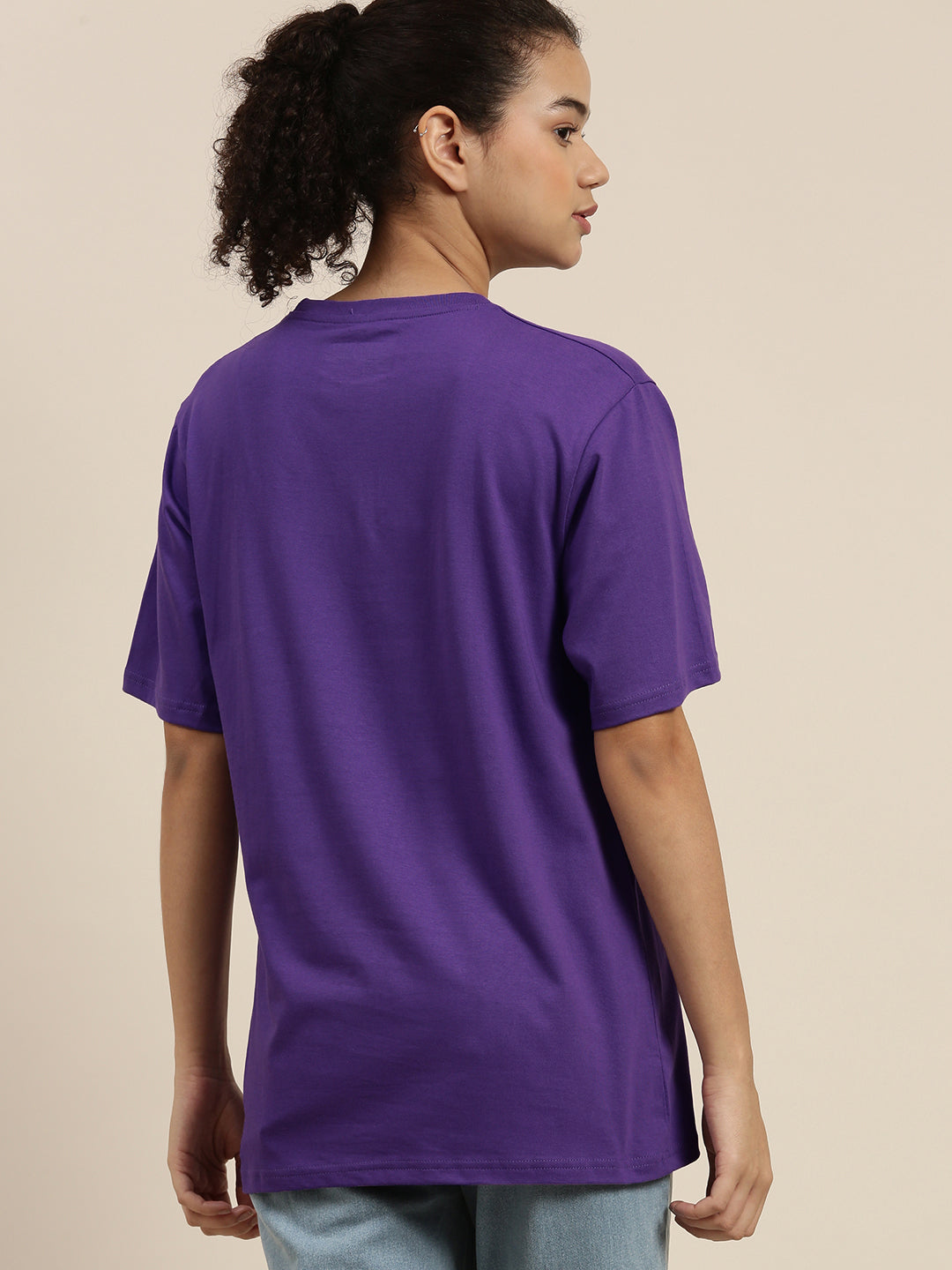 Womens Half Sleeve Round Neck Oversized Fit T-Shirts