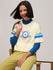 Womens Printed Oversized Fit Cotton T-Shirt