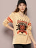 Womens Full Sleeve Round Neck Printed Oversized Fit Tshirts