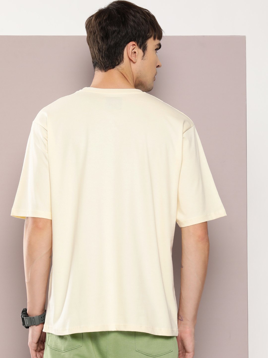 Mens Half Sleeve Round Neck Oversized Fit T-Shirts