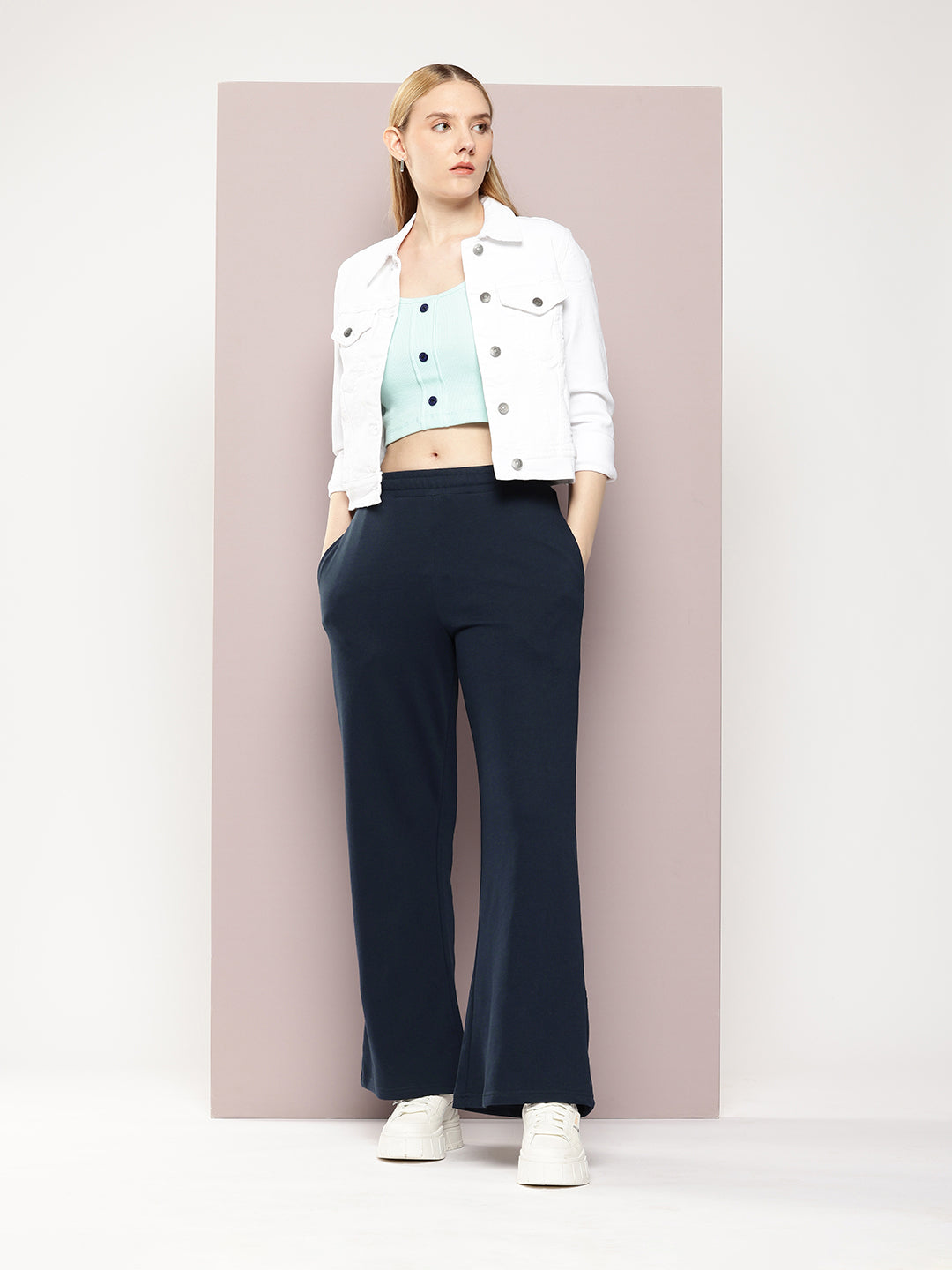 Women Ultra Soft Drapey Cotton Extra Baggy Korean Pant