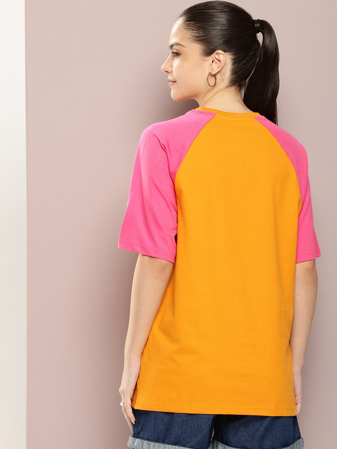 Womens Half Sleeve Round Neck Oversized Fit T-Shirts