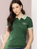 Womens Half Sleeve Polo Neck Embroidered Regular Fit Tshirts