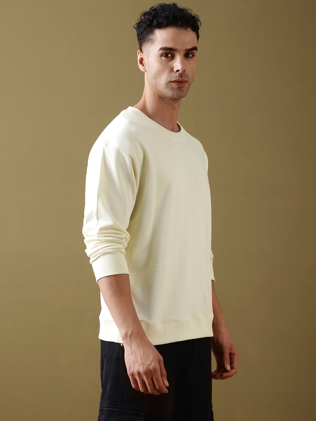 Mens Full Sleeve Round Neck Oversized Fit T-Shirts