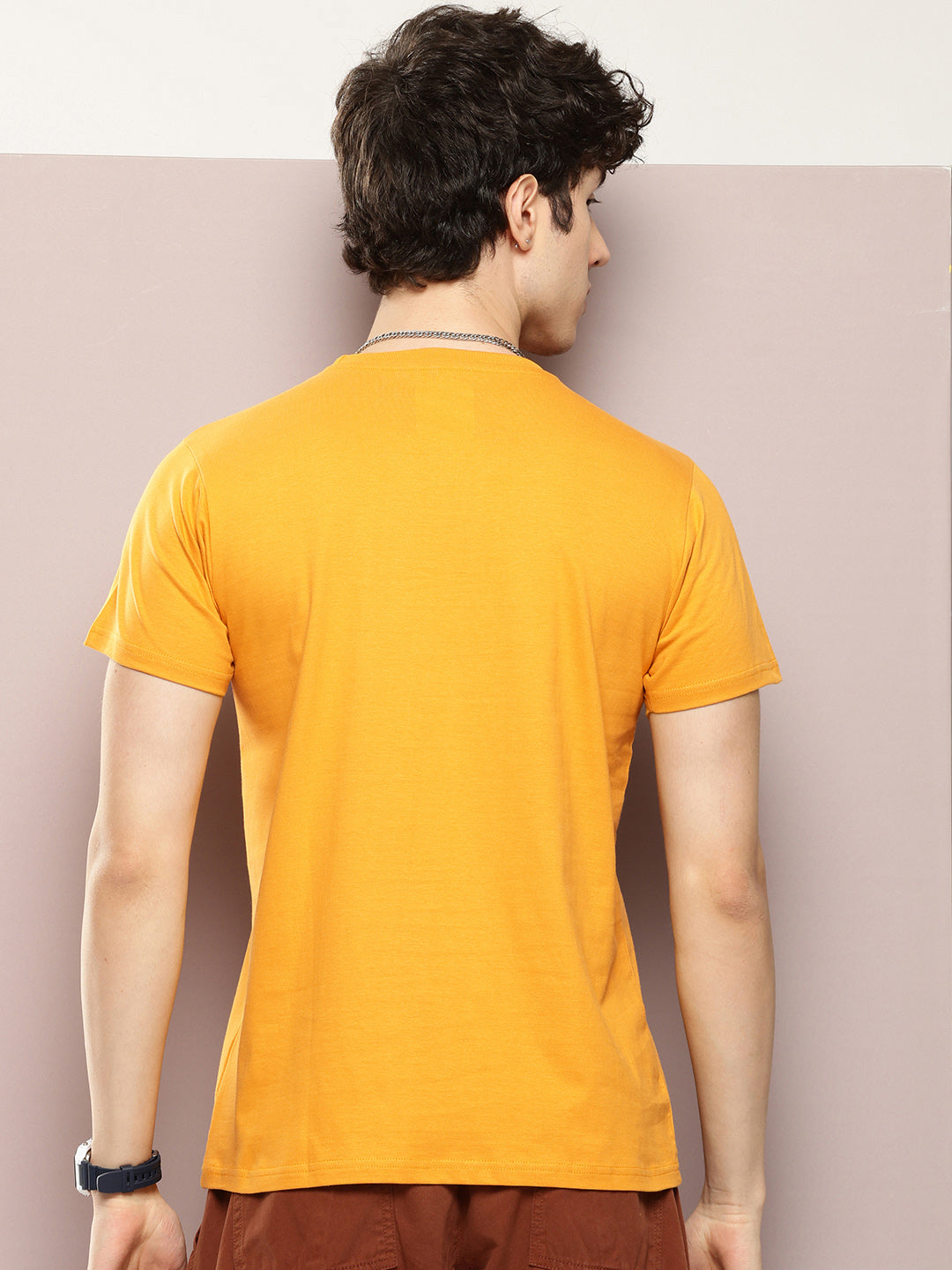 Mens Half Sleeve Round Neck Printed Regular Fit Tshirts