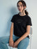 Womens Stud Detailed Regular Fit Round Neck Tshirt 
