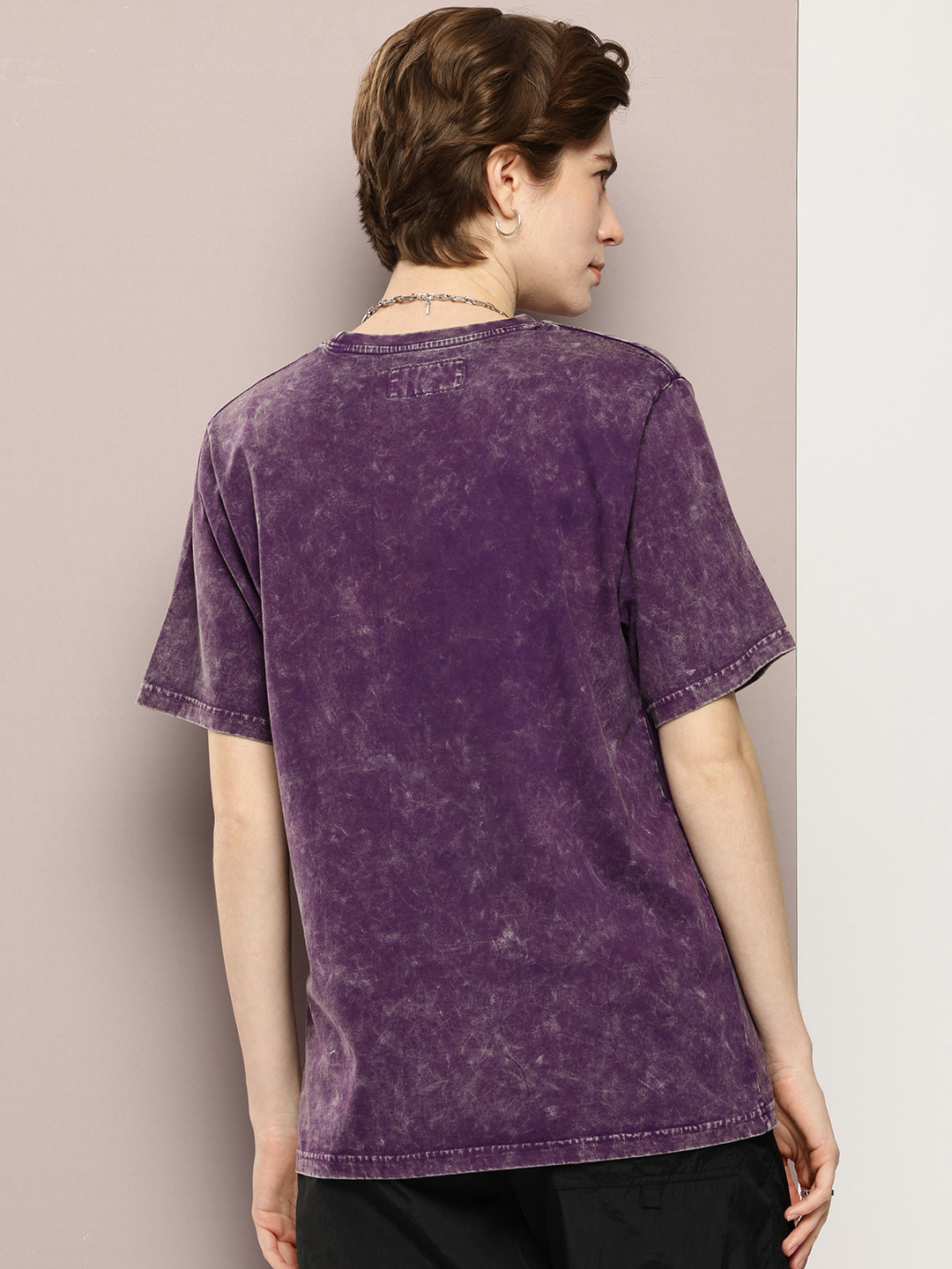 Womens Half Sleeve Round Neck Printed Oversized Fit Tshirts