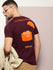 Mens Half Sleeve Round Neck Back Printed Regular Fit Tshirts