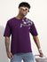 Mens Half Sleeve Round Neck Embroidered Oversized Fit Tshirts