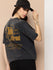 Womens Half Sleeve Round Neck Back Printed Oversized Fit Tshirts