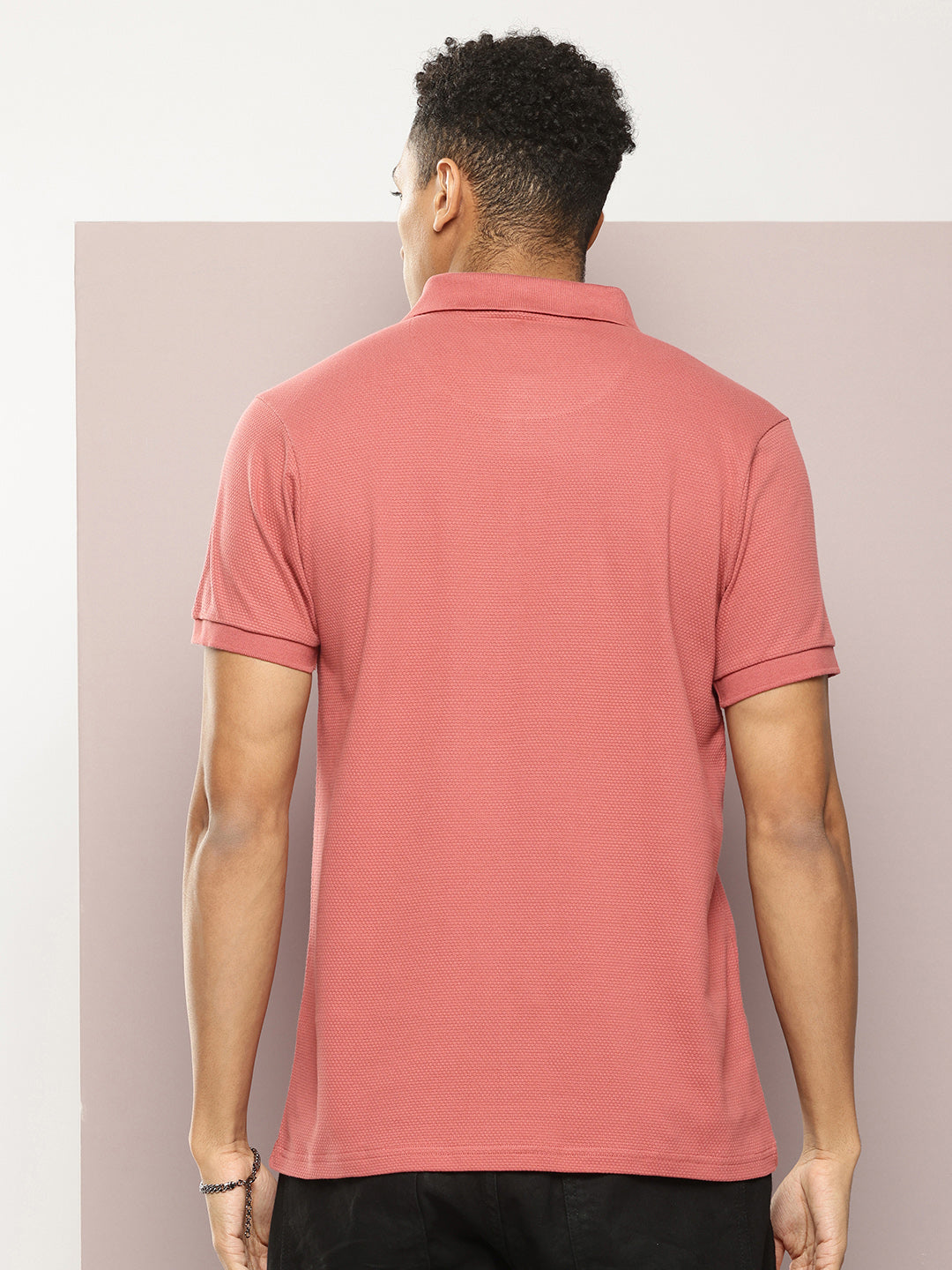 Mens Half Sleeve Polo Neck Solid Regular Fit Tshirts