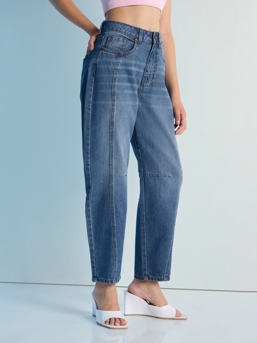 Womens Boot Cut Strech Denim Jeans Pant