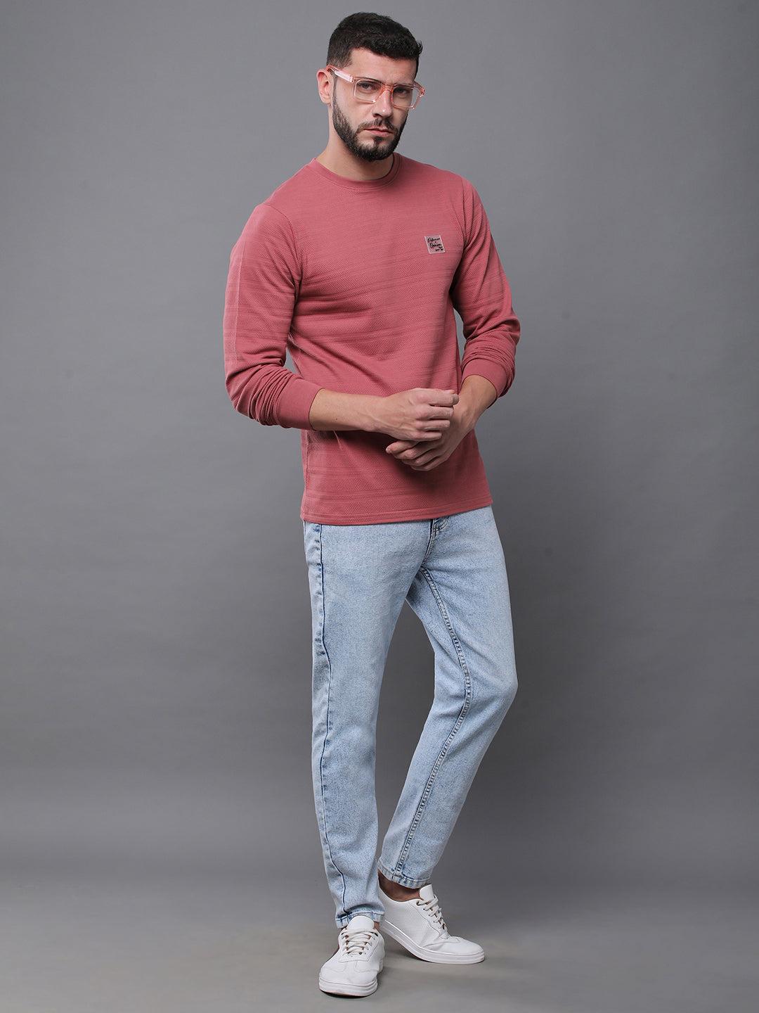 Mens Full Sleeve Round Neck Regular Fit T-Shirts
