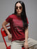Womens Half Sleeve Round Neck Embroidery Regular Fit Tshirts