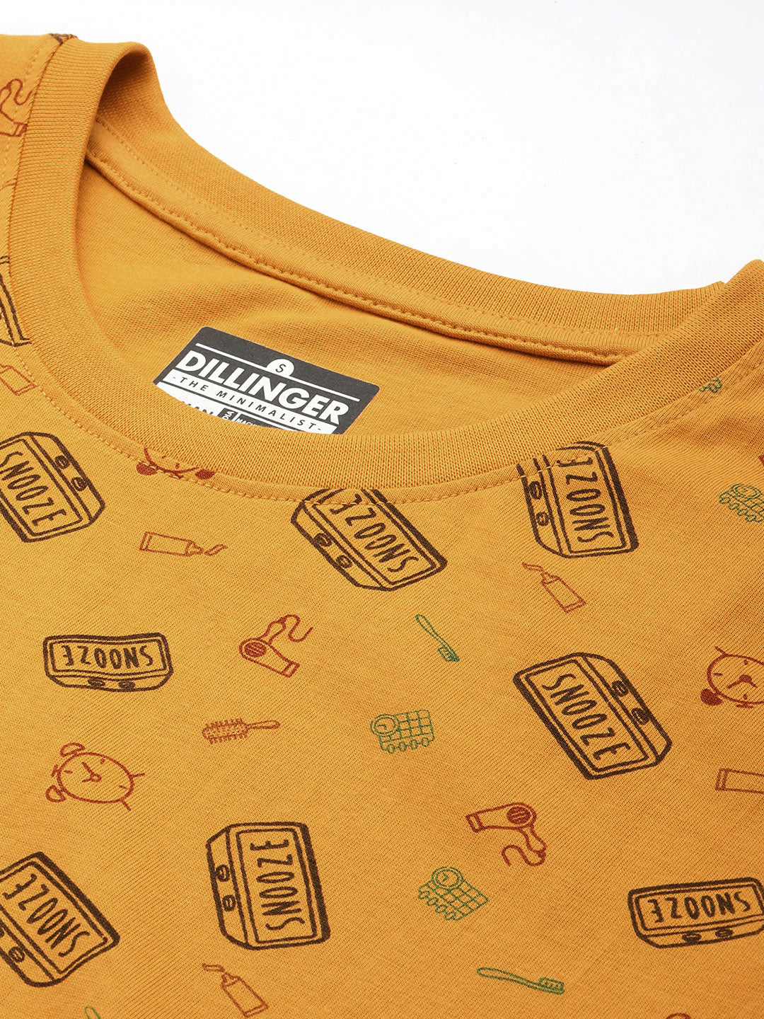 Womens Half Sleeve Round Neck All-Over Printed Boxy Fit Tshirts