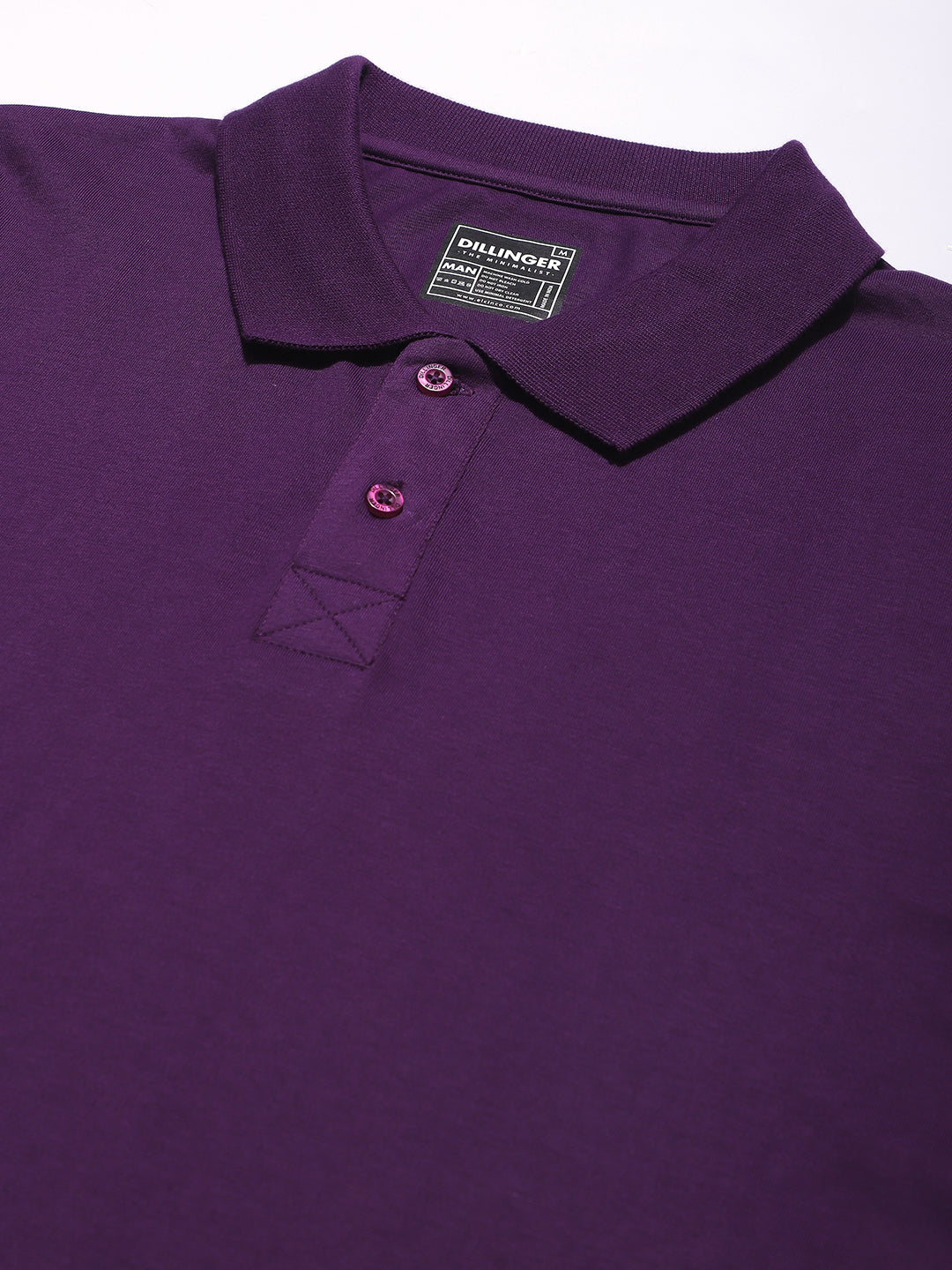 Mens Full Sleeve Polo Neck Solid Regular Fit Tshirts