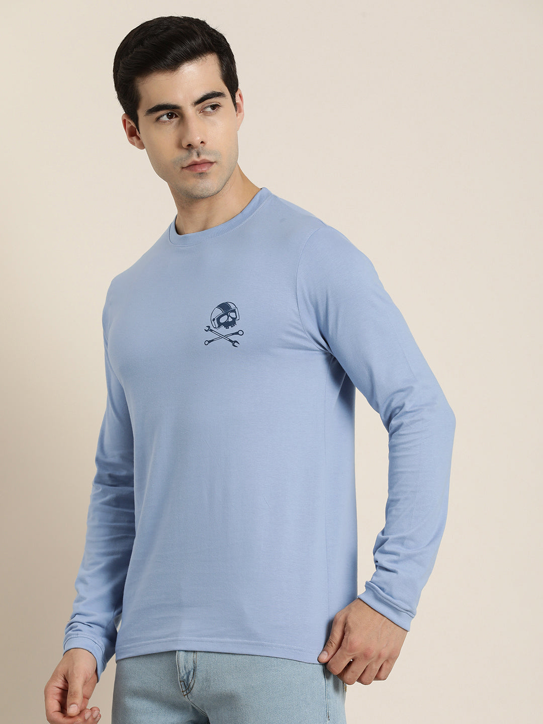 Mens Full Sleeve Round Neck Regular Fit T-Shirts