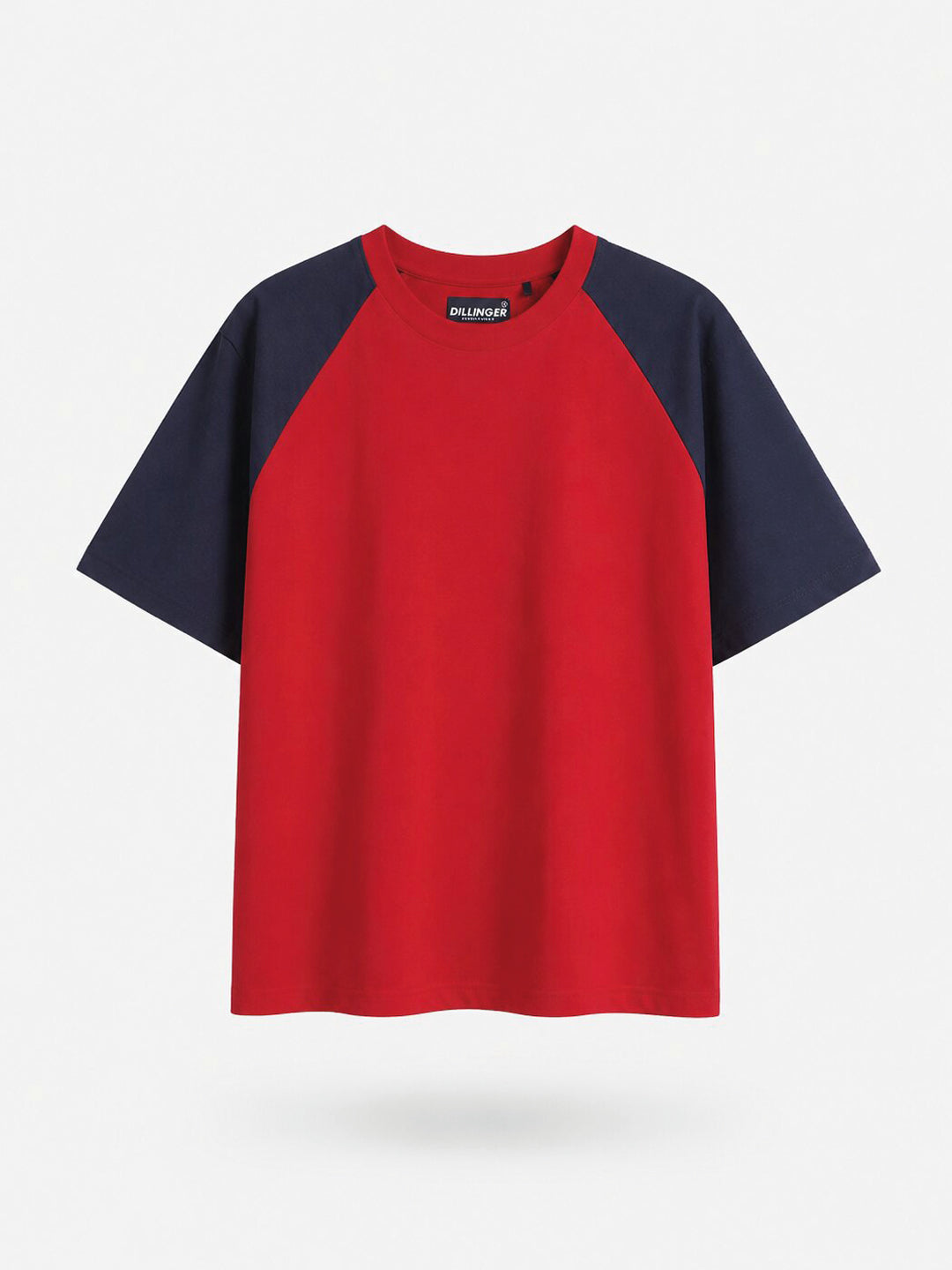 Mens Solid Oversized Raglan Sleeve Round Neck Tshirt