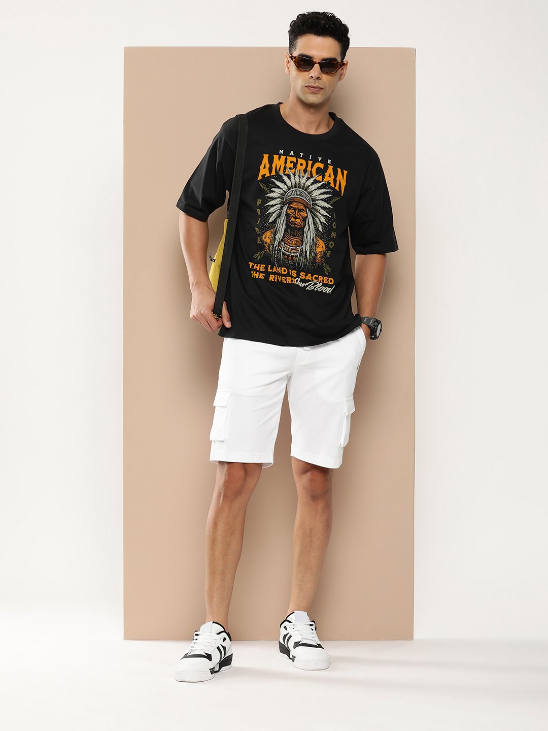 Mens Half Sleeve Round Neck Oversized Fit T-Shirts