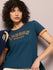 Womens Half Sleeve Round Neck Printed Regular Fit Tshirts