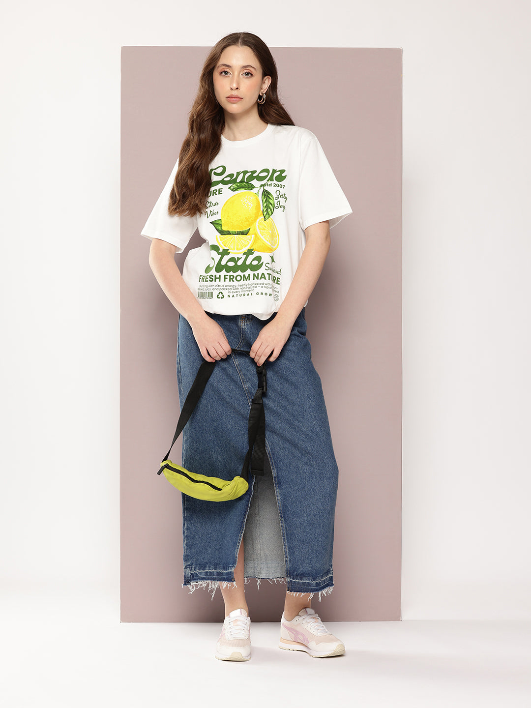 Womens Half Sleeve Round Neck Printed Oversized Fit Tshirts
