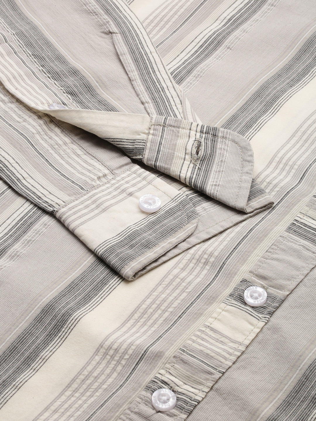 Mens Striped Full Sleeve Shirt With Pocket