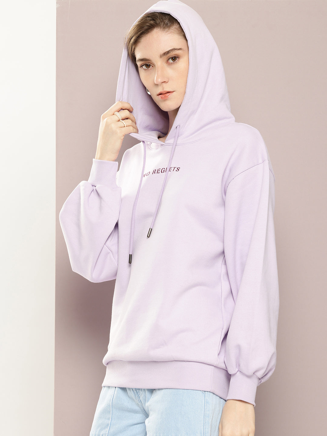 Womens Long Sleeve Oversized Hooded Sweatshirt