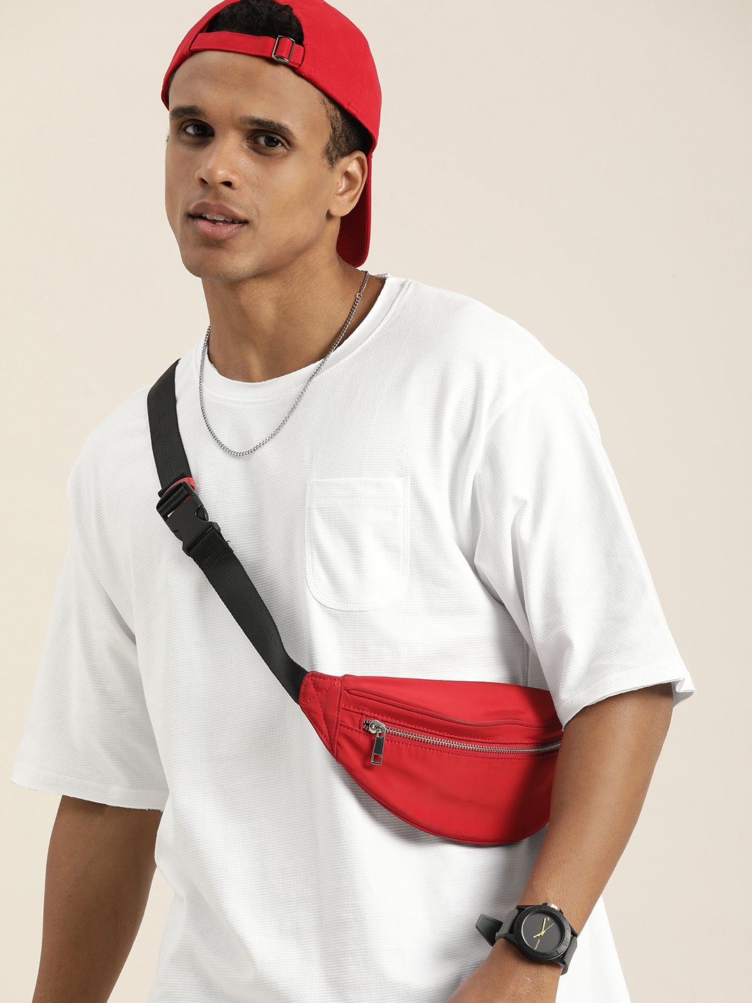 Mens Half Sleeve Round Neck Oversized Fit T-Shirts