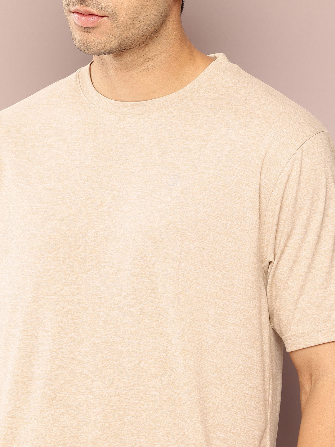 Mens Short Sleeve Round Neck Oversized Polyster Tshirt