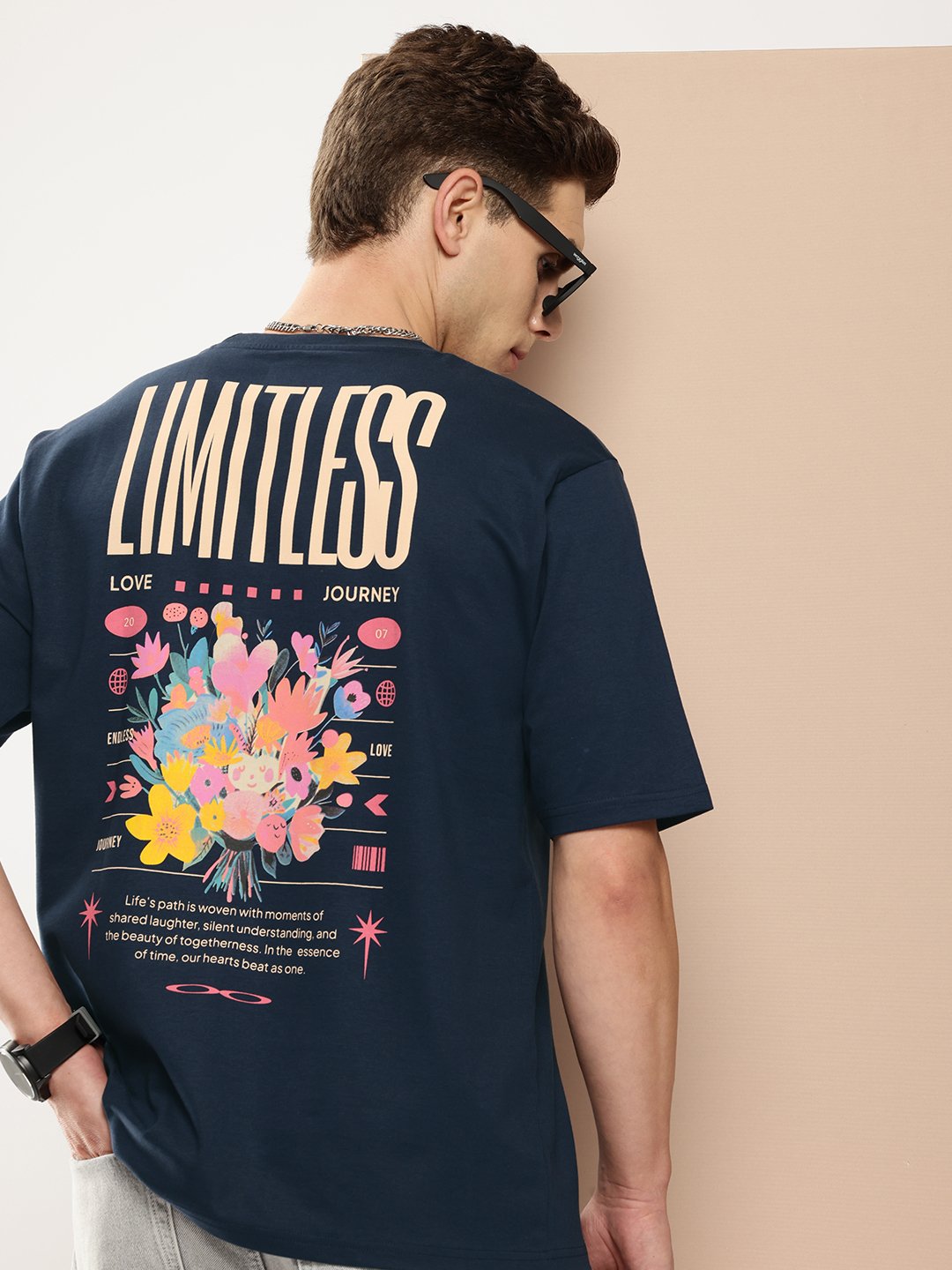 Mens Half Sleeve Round Neck Oversized Fit T-Shirts