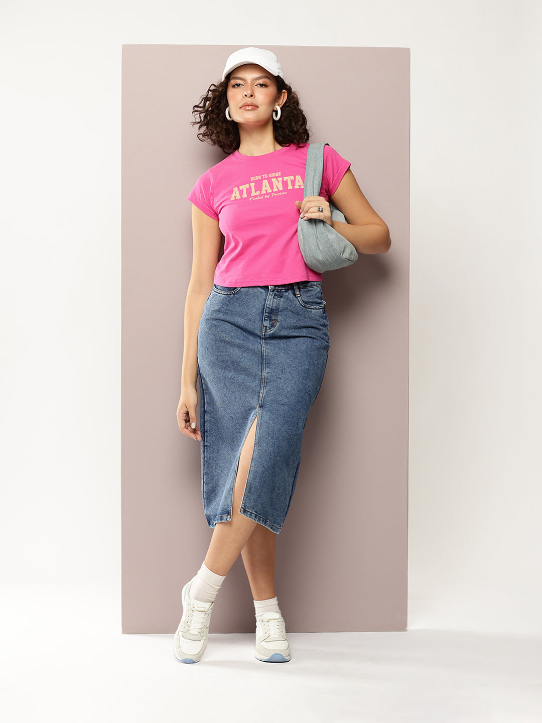 Womens Half Sleeve Round Neck Printed Regular Fit Tshirts