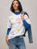 Womens Printed Oversized Fit Cotton T-Shirt