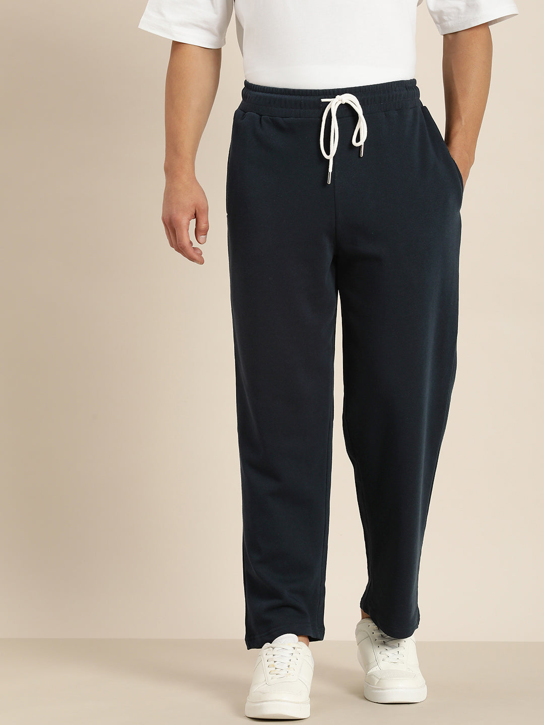 Men Lightweight Relaxed Fit Baggy Korean Pant