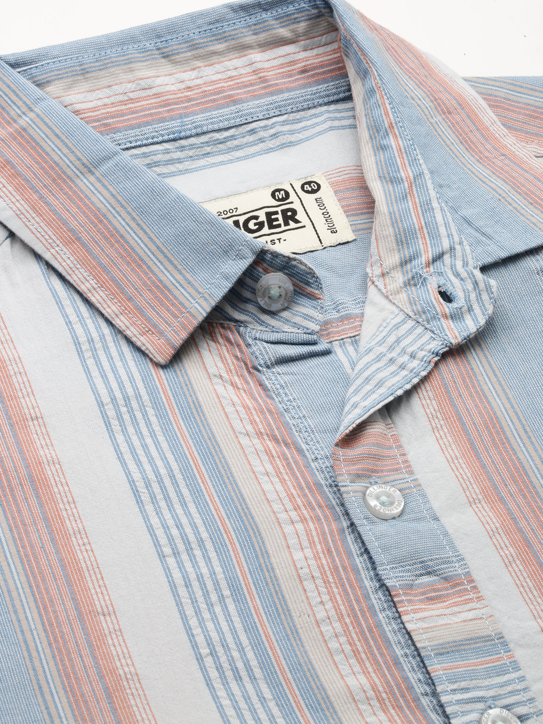 Mens Striped Full Sleeve Shirt With Pocket