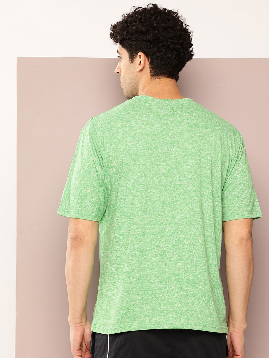 Mens Short Sleeve Round Neck Oversized Polyster Tshirt