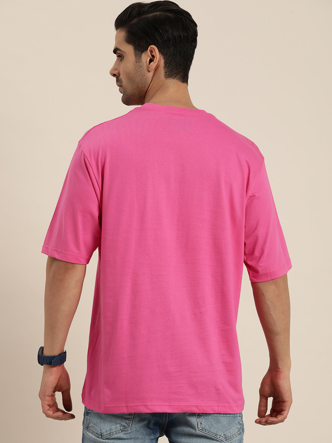 Mens Half Sleeve Round Neck Oversized Fit T-Shirts