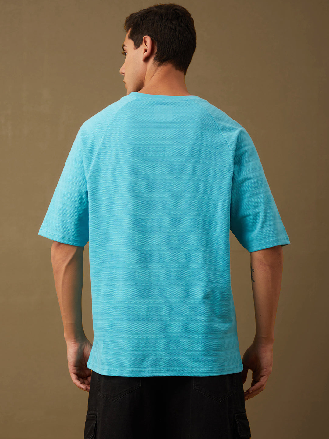 Mens Half Sleeve Round Neck Oversized Fit T-Shirts