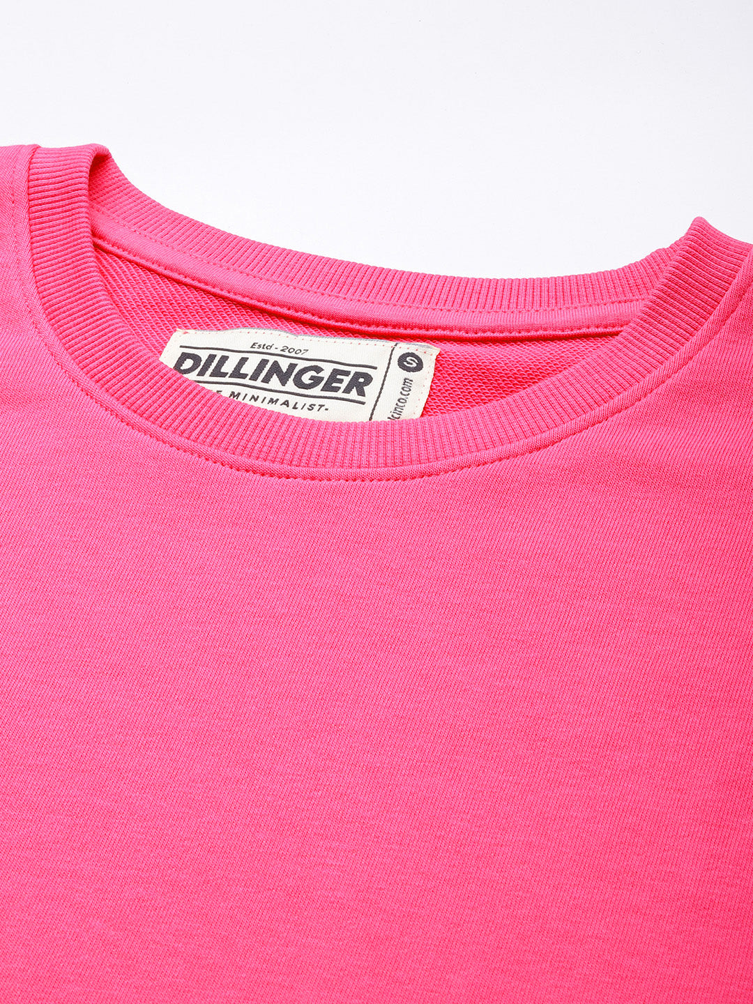 Womens Full Sleeve Round Neck Solid Boxy Fit Tshirts