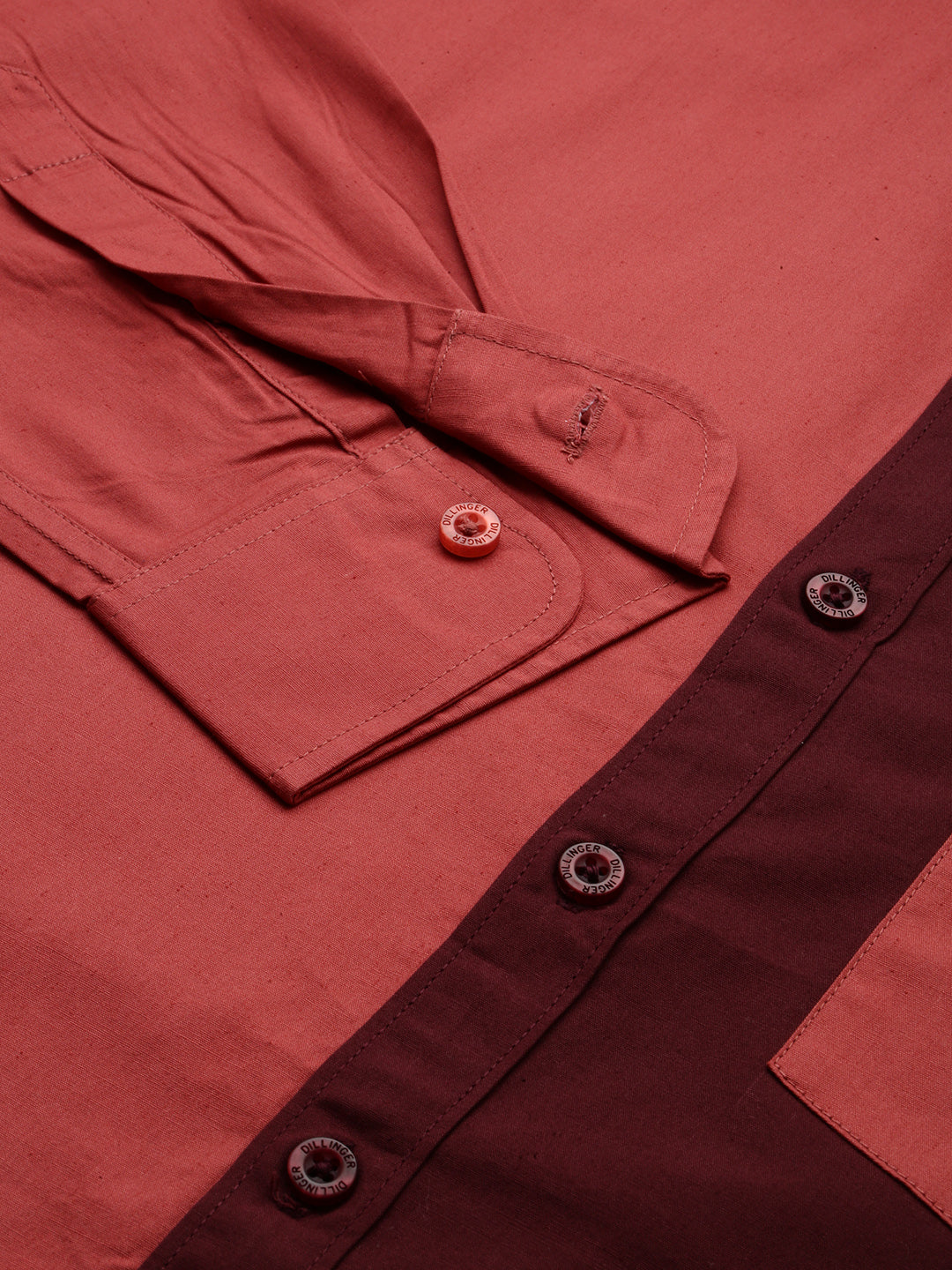 Mens Colourblocked Full Sleeve Shirt With Pocket