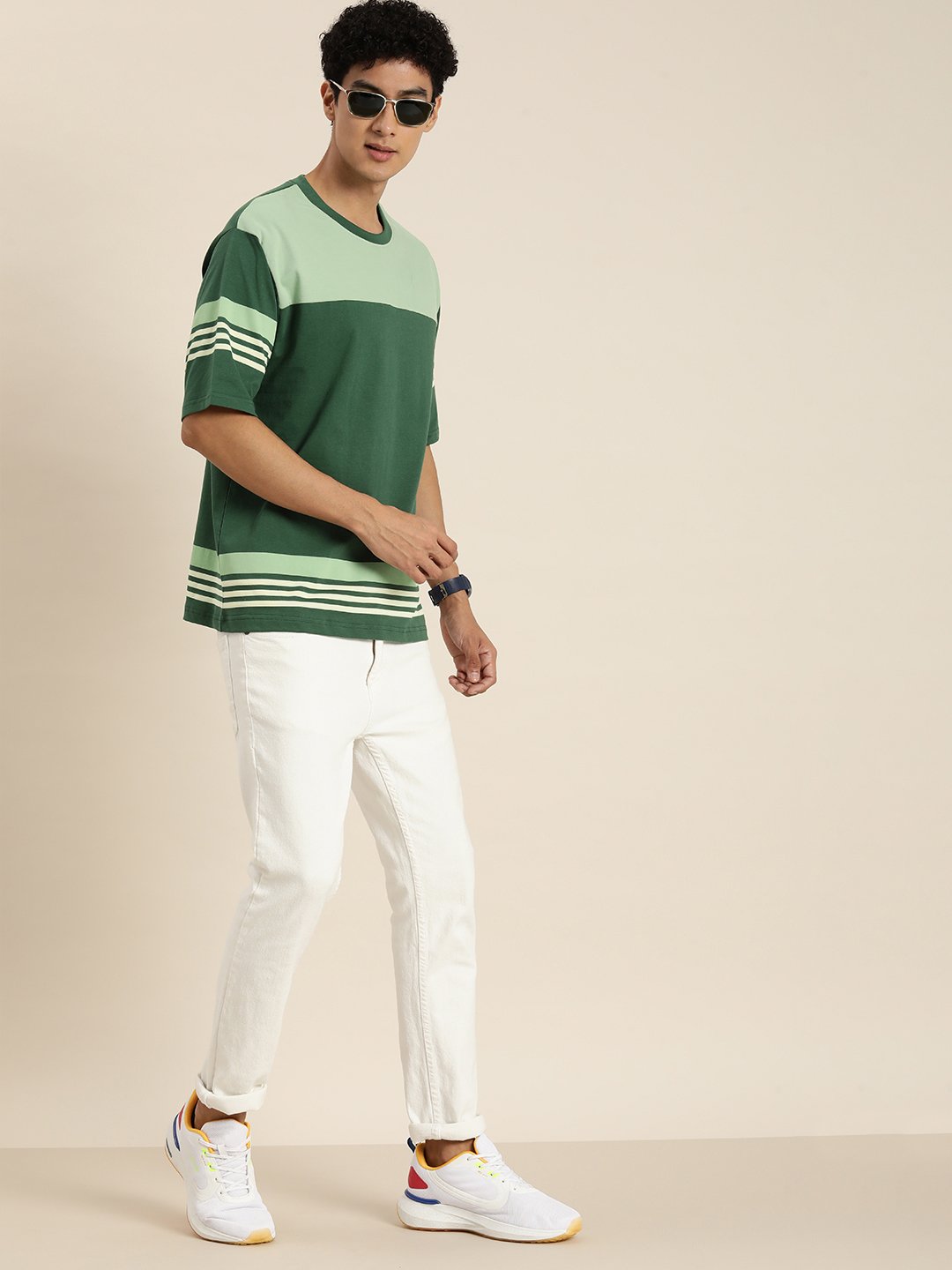 Mens Half Sleeve Round Neck Oversized Fit T-Shirts