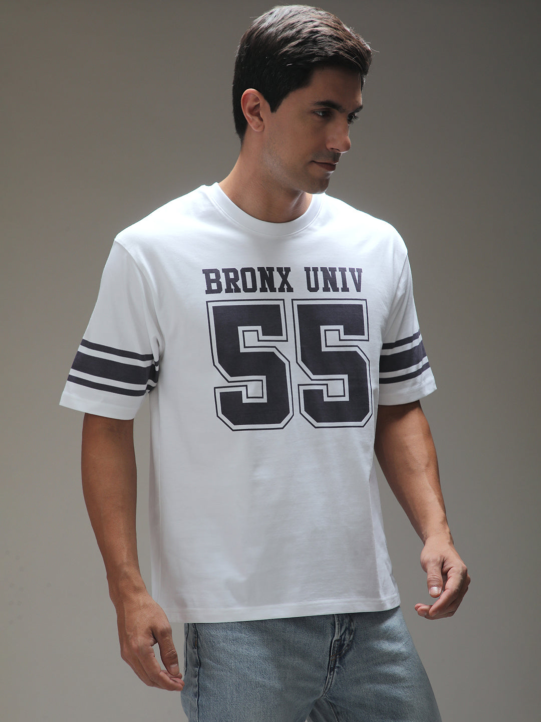 Mens Half Sleeve Round Neck Printed Oversized Fit Tshirts