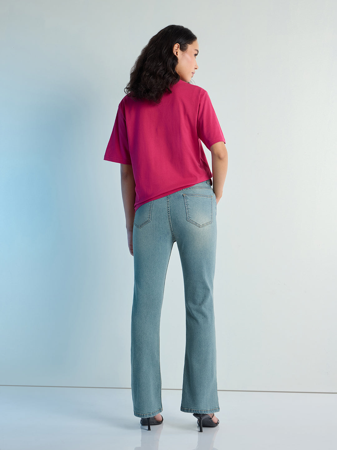 Womens Boot Cut Strech Denim Jeans Pant