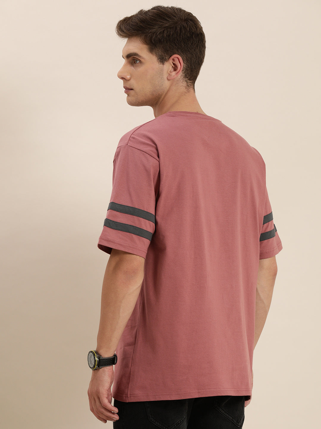 Mens Half Sleeve Round Neck Oversized Fit T-Shirts
