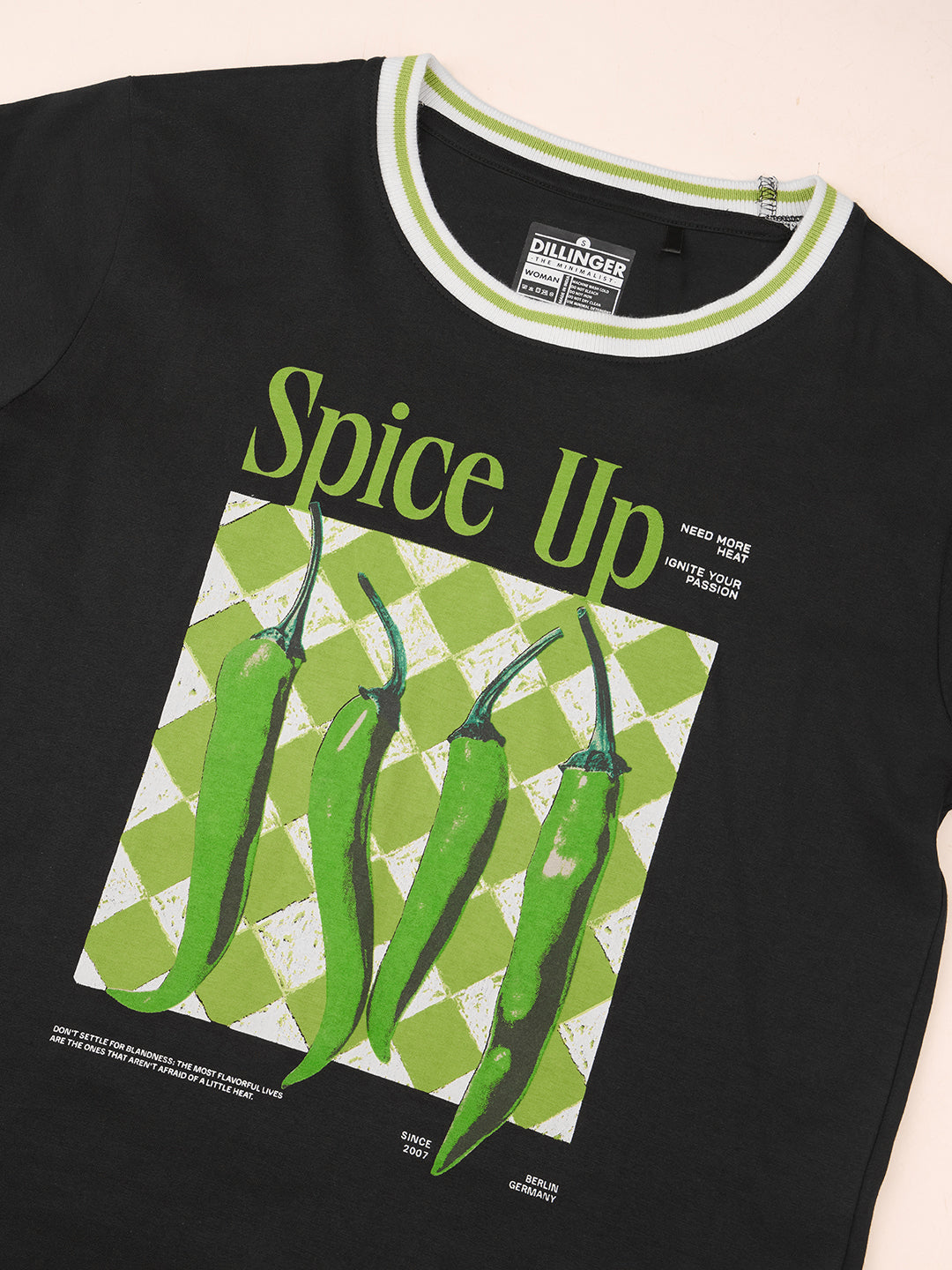 Womens Printed Regular Fit Cotton T-Shirt