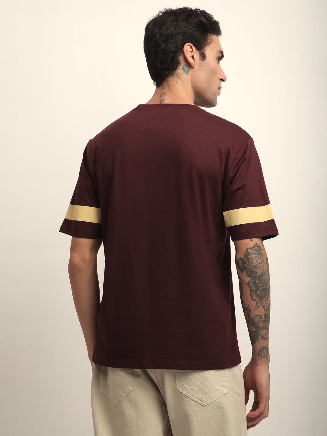 Mens Half Sleeve Round Neck Printed Oversized Fit Tshirts