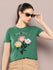Womens Half Sleeve Round Neck Printed Regular Fit Tshirts