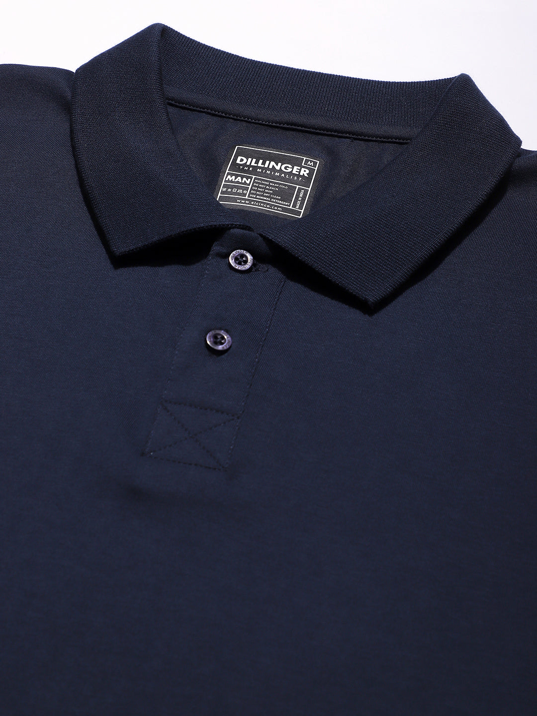 Mens Full Sleeve Polo Neck Solid Regular Fit Tshirts