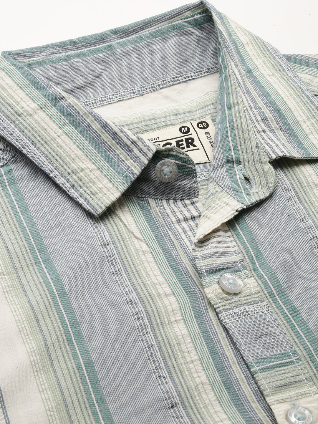 Mens Striped Full Sleeve Shirt With Pocket