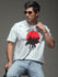 Mens Half Sleeve Drop Shoulder Printed Oversized Fit T-Shirts